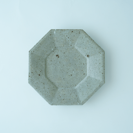 柏井 羊 / 八角皿【寺山釉】Φ19cm