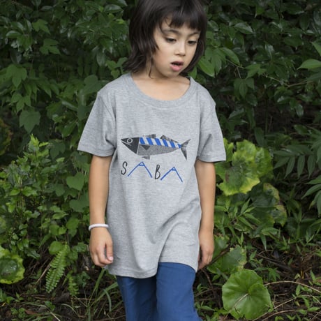 【 KIDS】SABA  Tシャツ（グレー）