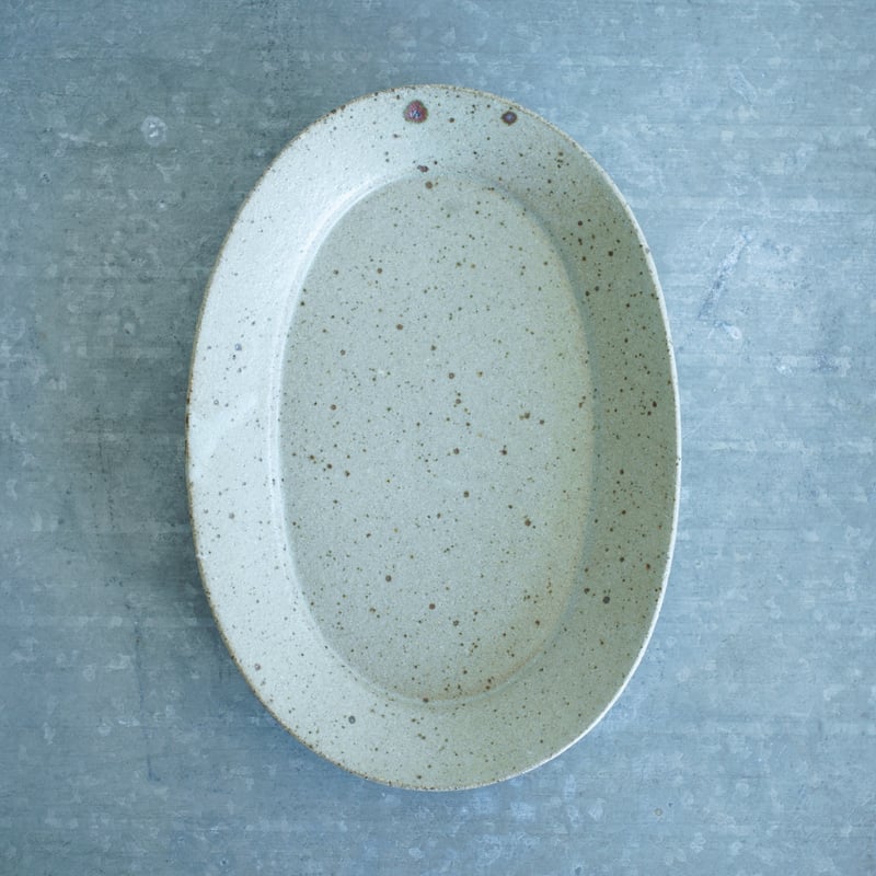 柏井 羊 / オーバル皿【寺山釉】L | Gallery KIANU