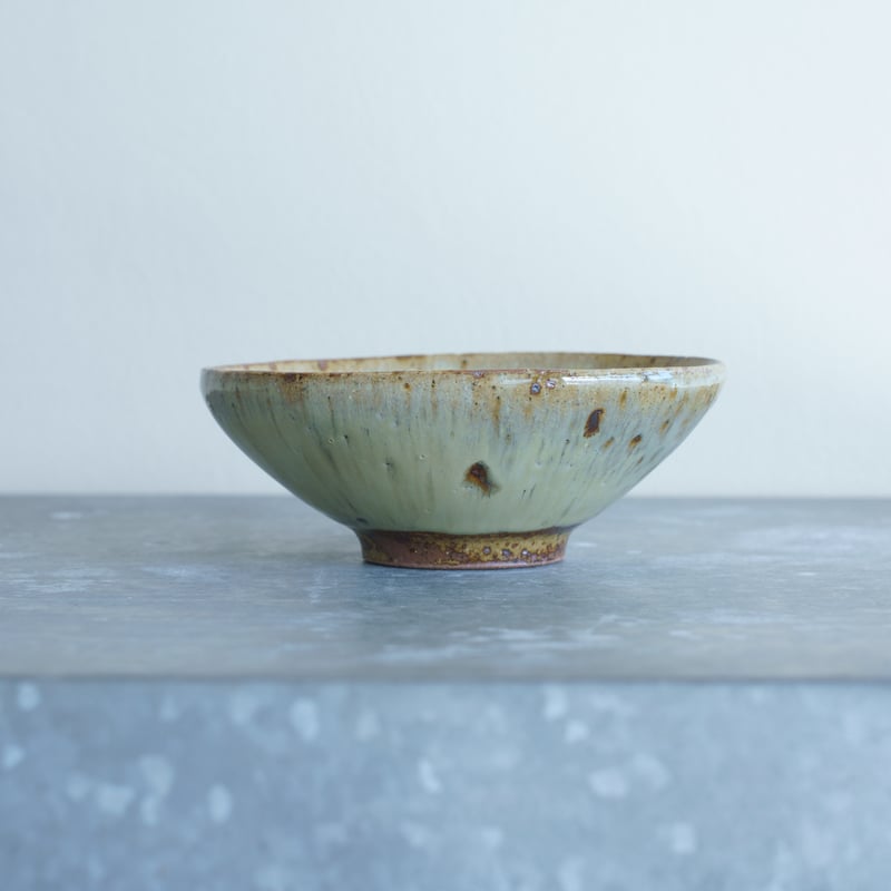 柏井 羊 / 楕円鉢【藁灰釉】 | Gallery KIANU