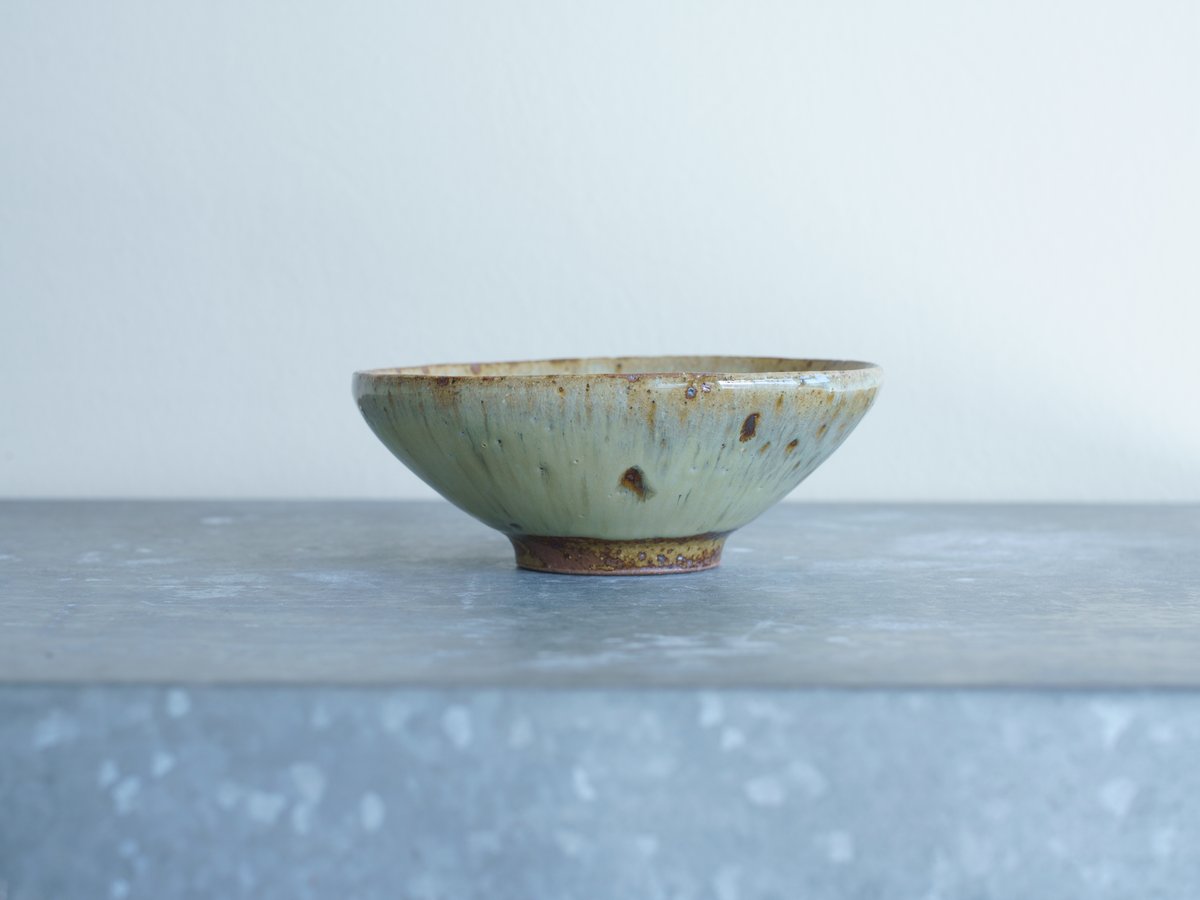 柏井 羊 / 楕円鉢【藁灰釉】 | Gallery KIANU