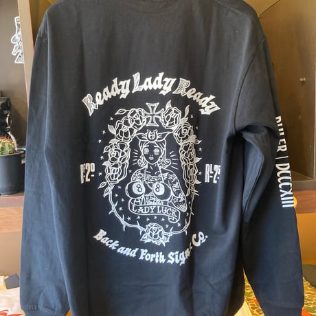 RULERxBACK AND FORTH SIGNS CO Wネーム L/S Tシャツ