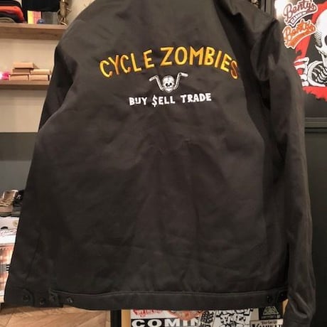 Cycle Zombies x Bluco BUY SELL TRADE ワークジャケット Blk