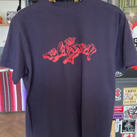 BLACK BRICKxSLINKY RECORDS Wネーム FUCK COMMON SOCIETY Tシャツ