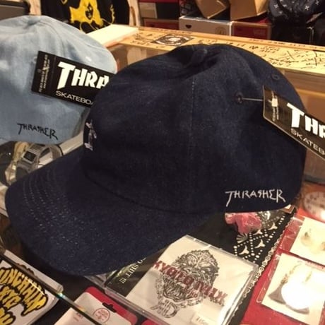 THRASHER GONZ LOGO  DENIM CAP
