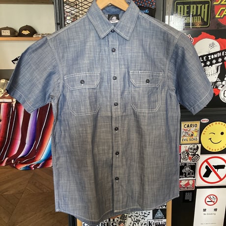 LURKING CLASS SHIELD CHAMBRAY シャツ