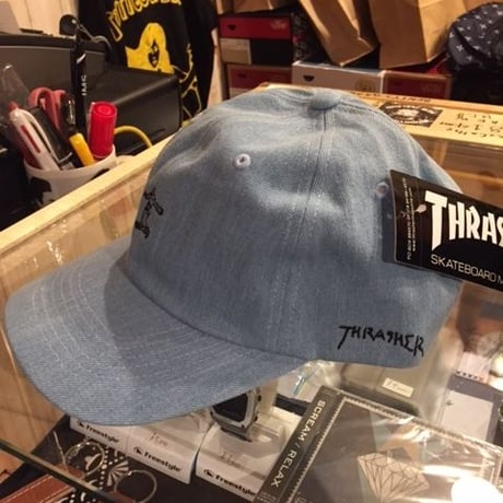 THRASHER GONZ LOGO  DENIM CAP