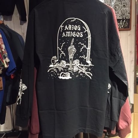 SKETCHY TANK ADIOS ロングスリーブTシャツ