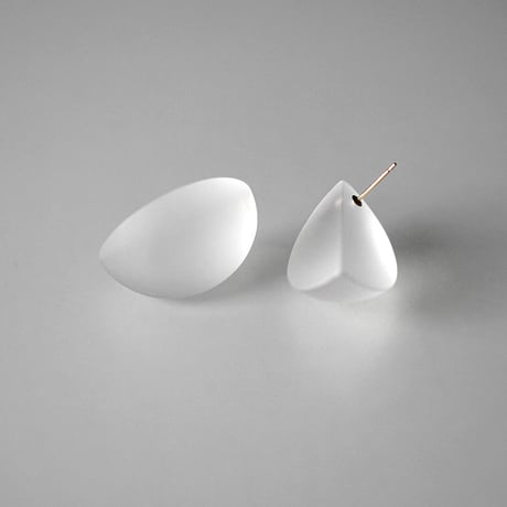 blank - QUARTER SPHERE - earrings