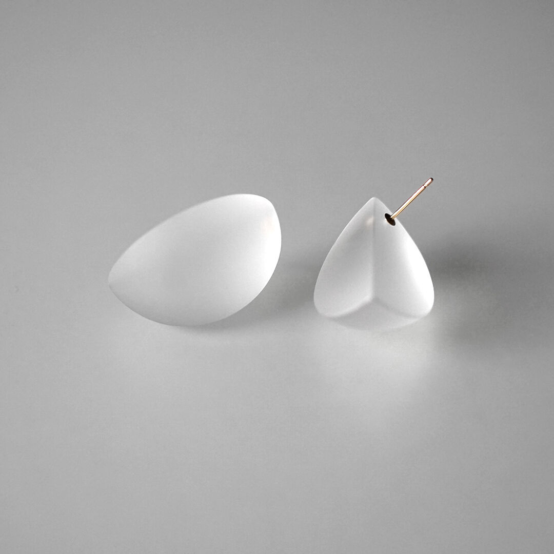 blank - QUARTER SPHERE - earrings | bubun