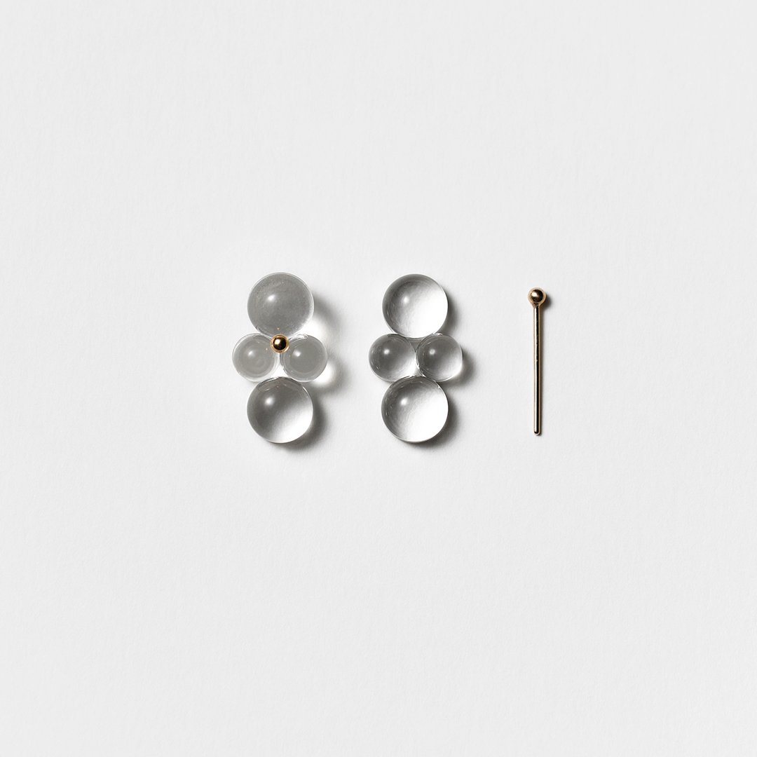 完売品 bubun organ ピアス ブブン HARIO SIRISIRI organ - #3 [S] - earrings | bubun