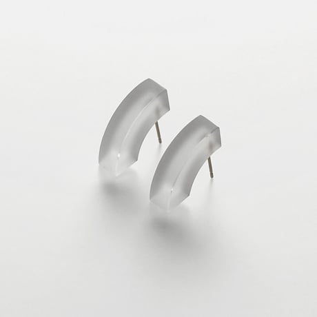 blank - QUARTER CIRCLE [S] - earrings