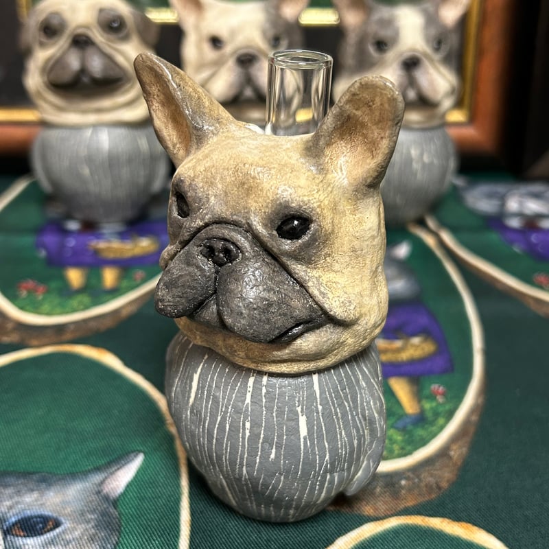 フレンチブルドッグ一輪挿しc | LOVE CREW