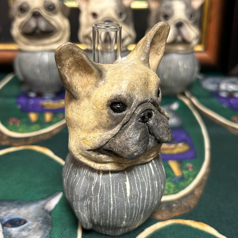 フレンチブルドッグ一輪挿しc | LOVE CREW