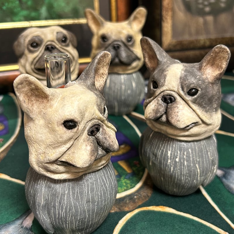 フレンチブルドッグ一輪挿しc | LOVE CREW