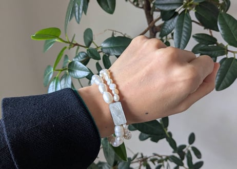 🇫🇷【Nature Bijoux】MOON LIGHT/ブレスレット(ゴムタイプ）