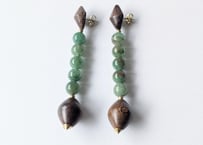 🇫🇷【Nature Bijoux】AVENTURINE/ピアス(スタッズタイプ)