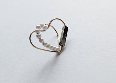 🇯🇵【JACKLOOSE】heartSTICKsilver /14kgfイヤカフ