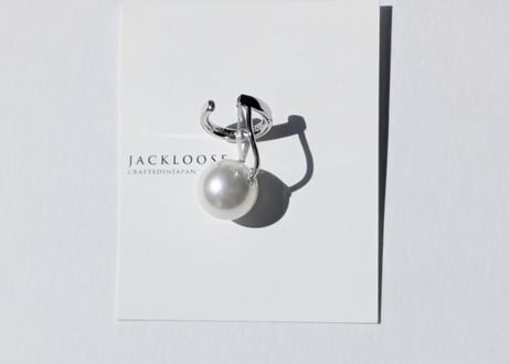 🇯🇵【JACKLOOSE】SILVERpearlL/彫金イヤカフ(右耳用)