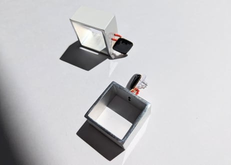 🇬🇷【Christina】3D SQUARE /ピアス