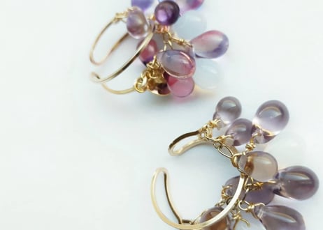 ☆【JACKLOOSE】TEARdrop14kgf/イヤカフa8.limitedPURPLE