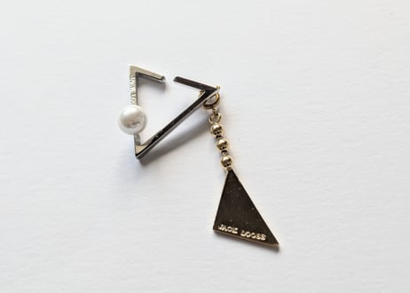 🇯🇵【JACKLOOSE】TRIANGLEsilver/彫金イヤカフ