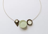 🇫🇷【Nathalie】3CIRCLES+brass/ネックレス