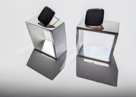🇬🇷【Christina】3D SQUARE /ピアス