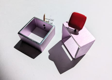 🇬🇷【Christina】3D SQUARE /ピアス