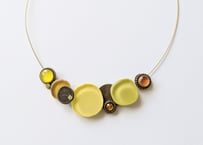 🇫🇷【Nathalie】5CIRCLES+3Swarovski/ネックレス