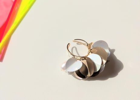 ☆【JACKLOOSE】スパンコール14kgf/イヤカフWHITEBROWN
