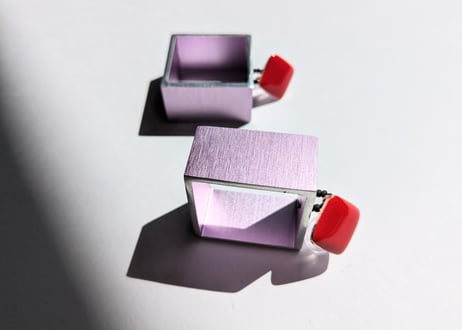🇬🇷【Christina】3D SQUARE /ピアス