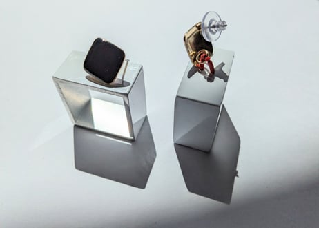 🇬🇷【Christina】3D SQUARE /ピアス
