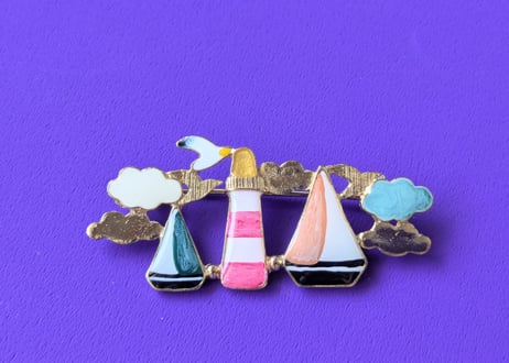 🇫🇷【TARATATA】YACHT HARBOR/ブローチ