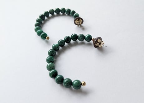 🇫🇷【Nature Bijoux】AVENTURINE/ピアス(スタッズタイプ)