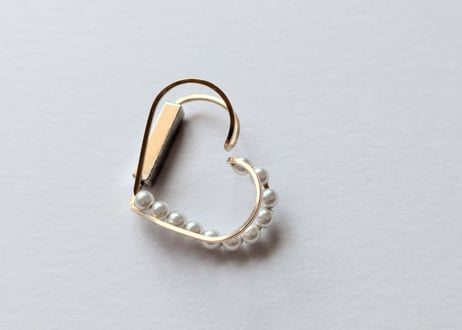 🇯🇵【JACKLOOSE】heartSTICKsilver /14kgfイヤカフ
