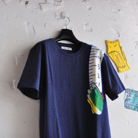 ★ 18AW NEW ! / HENRIK VIBSKOV - SHOULDER TAPE TEE (D.NAVY) ★