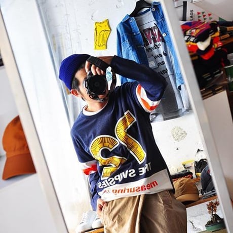 ★ 18AW NEW ! / HENRIK VIBSKOV - 72 LONG TEE (NAVY) ★