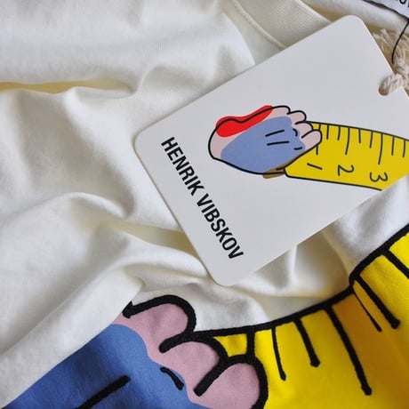 ★ 18AW NEW ! / HENRIK VIBSKOV - SHOULDER TAPE TEE (OFF WHITE) ★