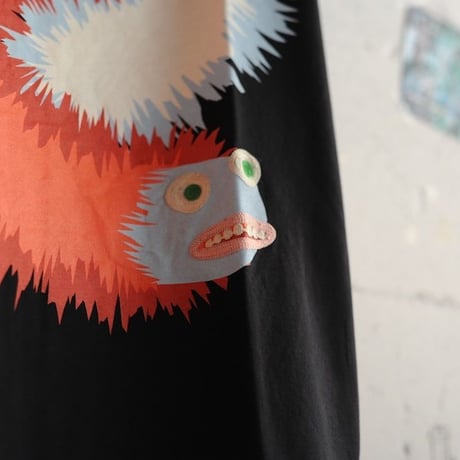 ★ 18SS NEW ! / HENRIK VIBSKOV - WING WANG MONSTER TEE (BLACK) ★