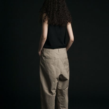 ★ 20SS /my beautiful landlet -  Cotton Linen Patchwork Pants (BEIGE) ★