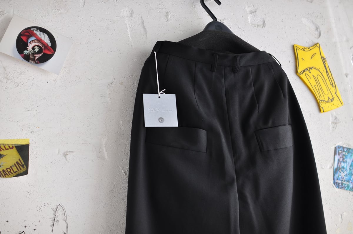☆ 20SS / DULCAMARA - よそいきオーバータックパンツ (BLACK) ☆ |
