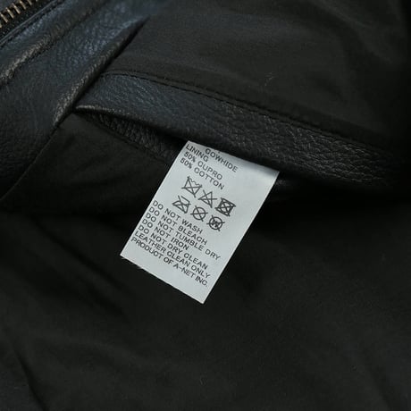 ★ tac:tac (タクタク) /  ASYMMETRY COLLAR LEATHER JACKET(BLACK)  ★ (送料無料)