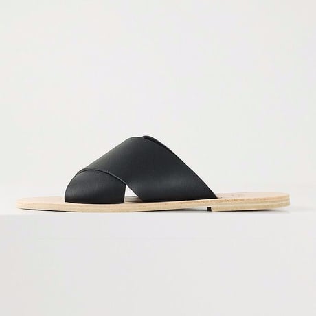 ★ FAUVEL - FLAT CROSS SANDAL (BLACK) ★