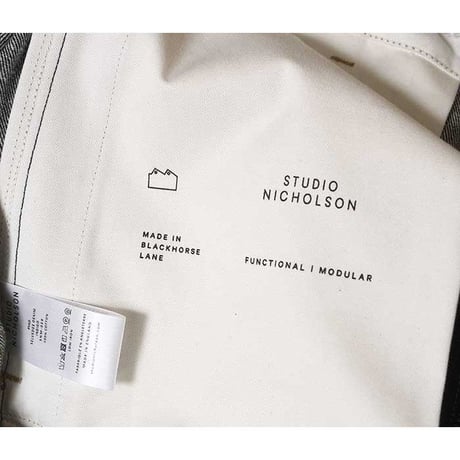 ☆  SS21 / STUDIO NICHOLSON  /  PYAD SUEDE-HEAD SLACK SELVEDGE DENIM PANTS (INDIGO) ☆