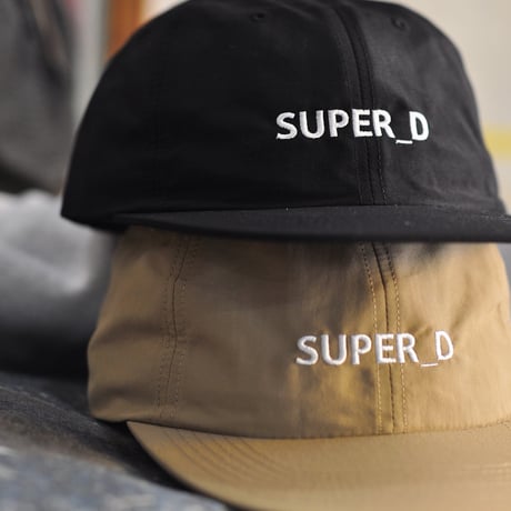 ★ SUPER Daily / LOGO NYLON CAP (BLACK&BEIGE) ★
