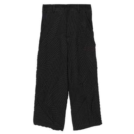 ★ 20SS / tac:tac (タクタク) /  Leaf pleats wide pants (BLACK)  ★