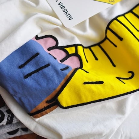 ★ 18AW NEW ! / HENRIK VIBSKOV - SHOULDER TAPE TEE (OFF WHITE) ★
