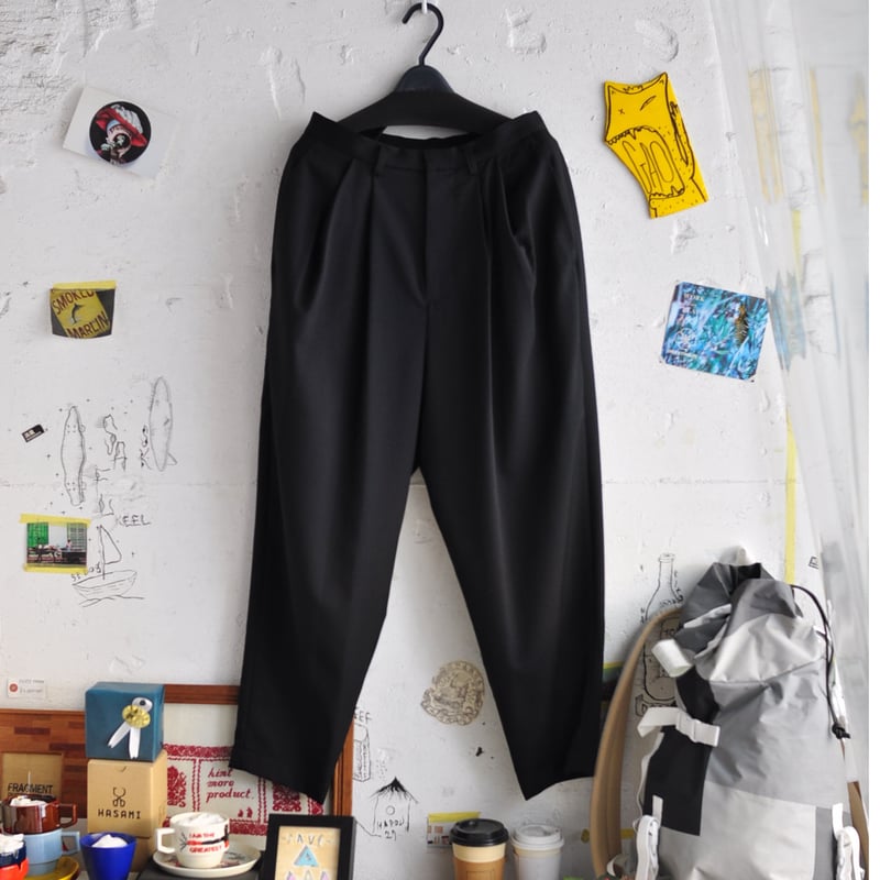 ☆ 20SS / DULCAMARA - よそいきオーバータックパンツ (BLACK) ☆ |