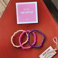 ★ HAPPY BEADS (SWEDEN) / WOOD BEADS  BRACELET (PAPPILON 3本set) ★